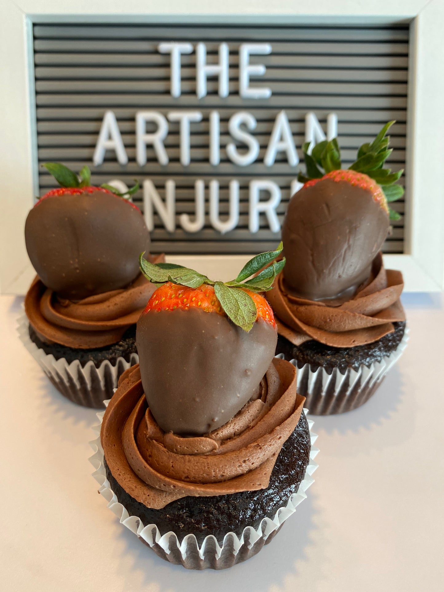 Chocolate Strawberry Cupcake
